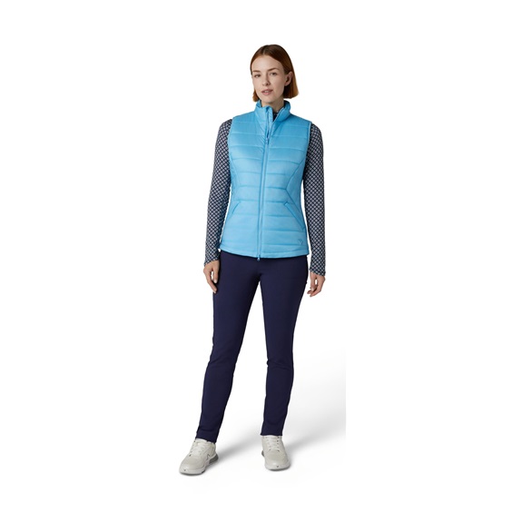 Callaway Quilted Puffer Damen Weste, ether blau