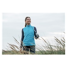 Callaway Quilted Puffer Damen Weste, ether blau