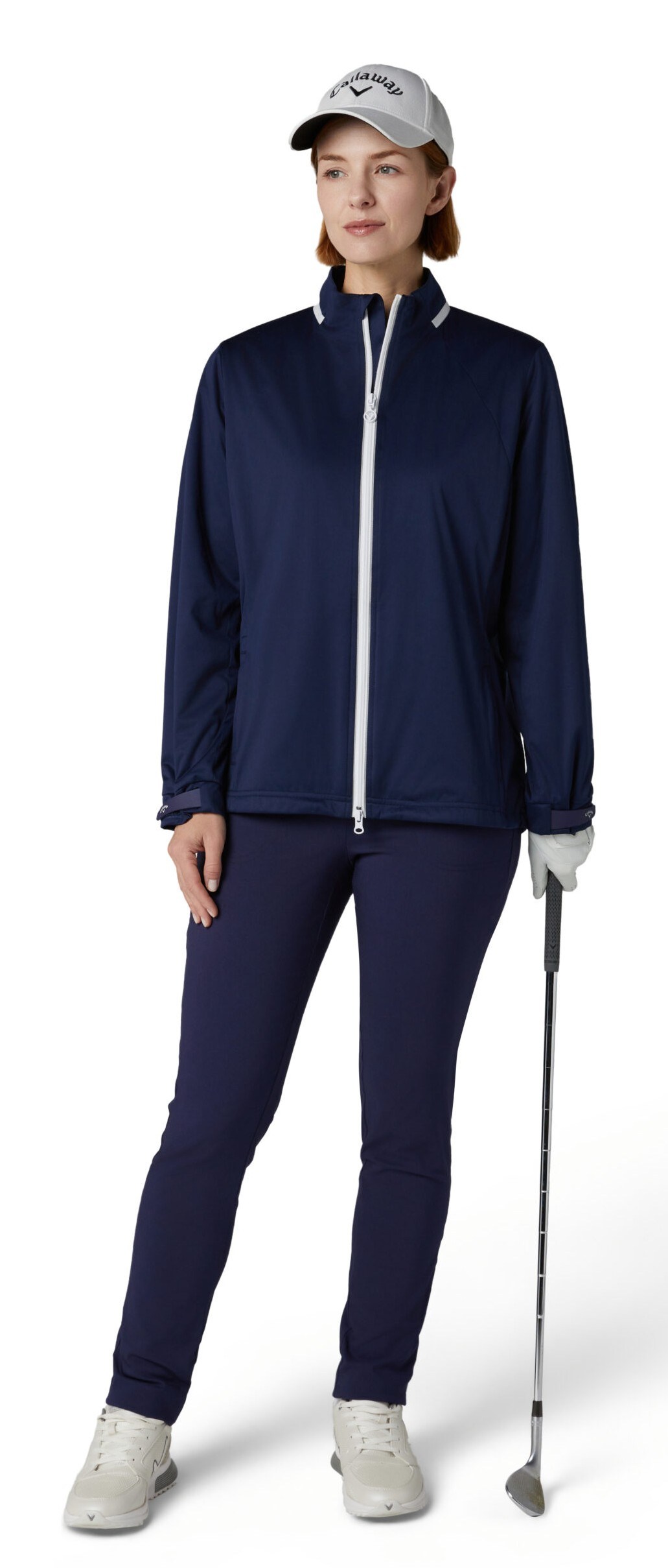 Callaway Wind & Water Resistant Damenjacke, dunkelblau