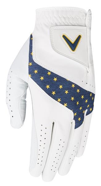 Callaway Fusion Ryder Cup Europe Herren Golfhandschuh, weiß