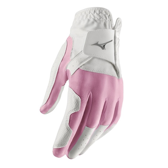 Mizuno Stretch Damen Handschuh, weiss/rosa