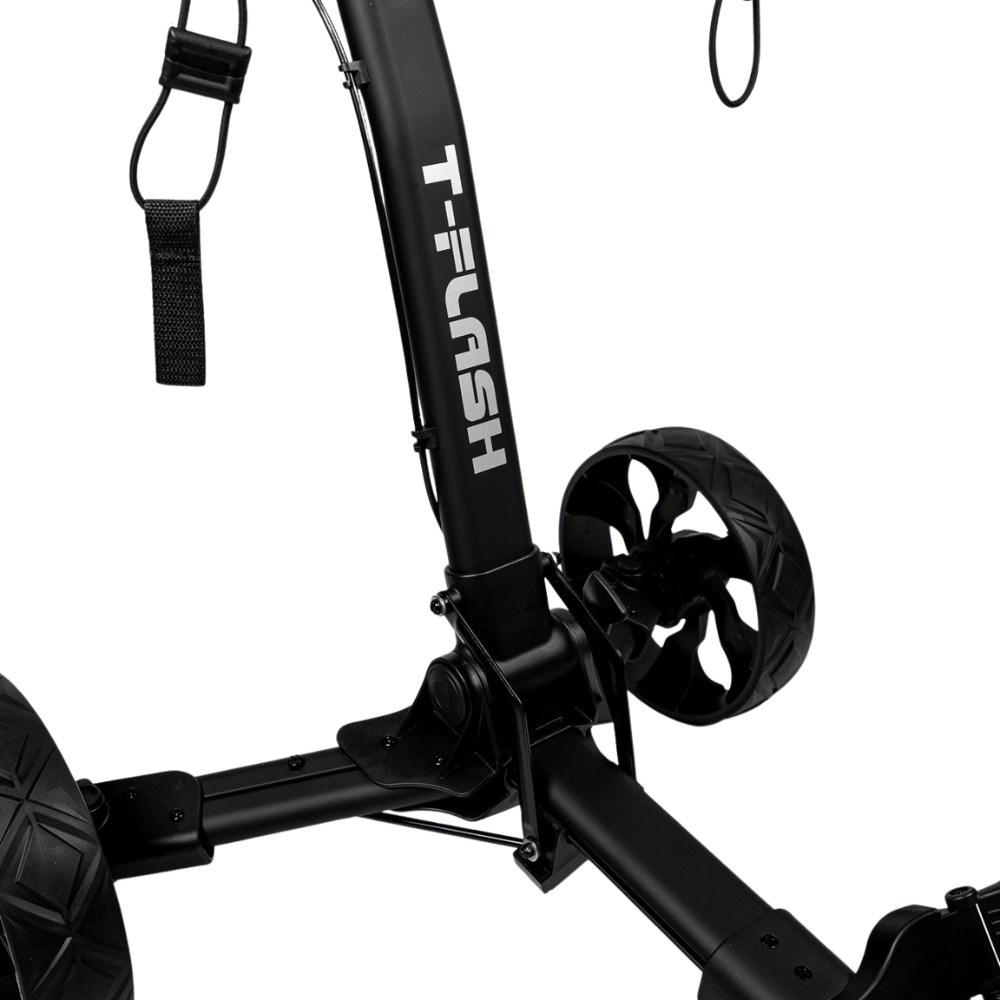 TriLite T-Flash golftrolley, schwarz, Carbon-Dekor
