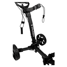 TriLite T-Flash golftrolley, schwarz, Carbon-Dekor