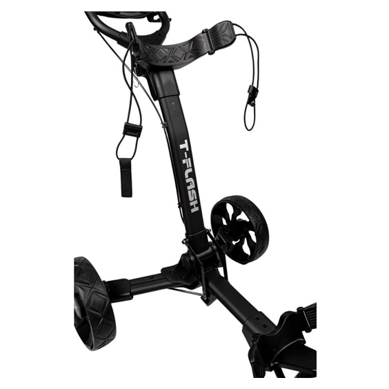 TriLite T-Flash golftrolley, schwarz, Carbon-Dekor