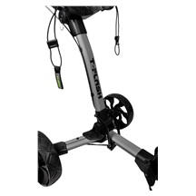 TriLite T-Flash golftrolley, grau/schwarz, Carbon-Dekor