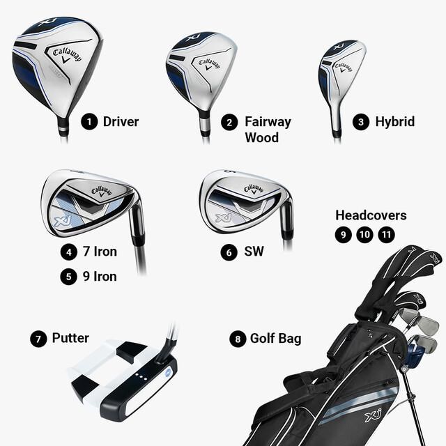 Callaway XJ-3 8PC Junior Golfset, 137+cm, LH