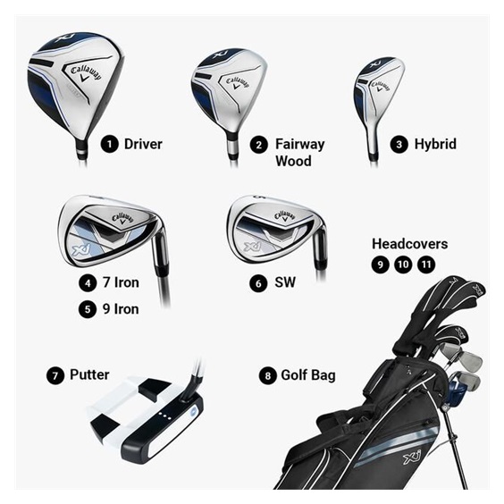 Callaway XJ-3 8PC Junior Golfset, 137+cm, LH