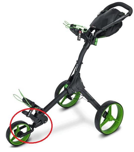 Big Max SPARE PART - Big Max IQ+ Front Fork, schwarz-limette