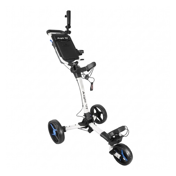 Axglo V1 Manuell Golftrolley, weiss/blau