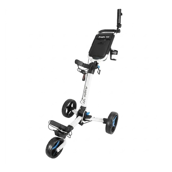 Axglo V1 Manuell Golftrolley, weiss/blau
