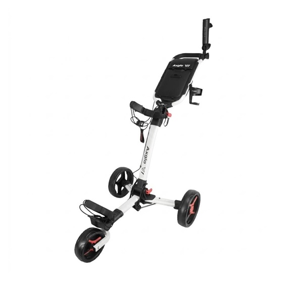Axglo V1 Manuell Golftrolley, weiss/rot