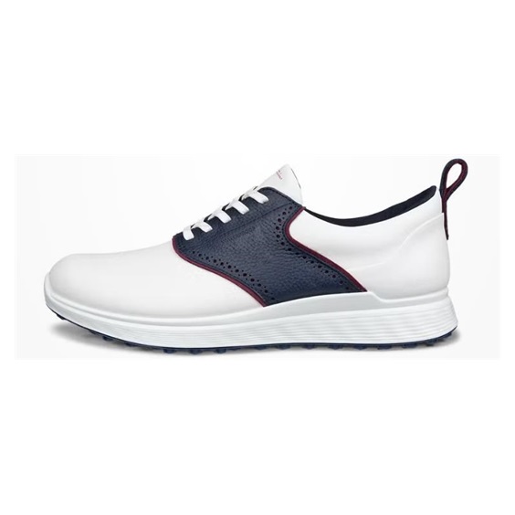 Ecco S-Casual Herren Golfschuhe, weiss/dunkelblau