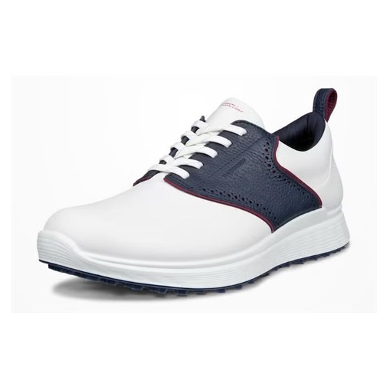 Ecco S-Casual Herren Golfschuhe, weiss/dunkelblau