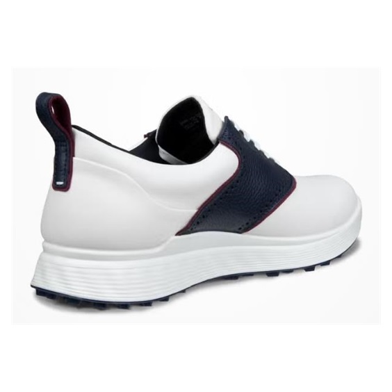 Ecco S-Casual Herren Golfschuhe, weiss/dunkelblau