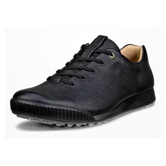 Ecco Golf Street Retro Herren Golfschuhe, schwarz
