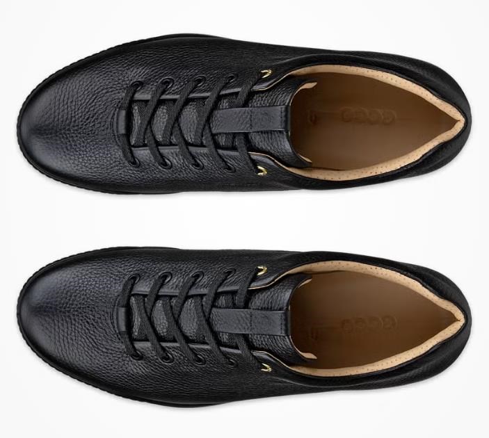 Ecco Golf Street Retro Herren Golfschuhe, schwarz