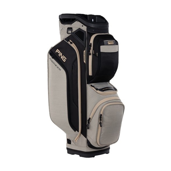 Ping Pioneer 244 Cartbag, schwarz/beige