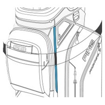 Ping Pioneer 244 Cartbag, schwarz/beige