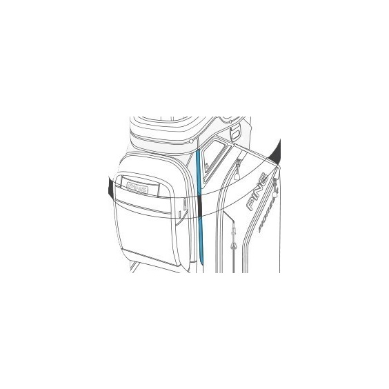 Ping Pioneer 244 Cartbag, blau/schwarz