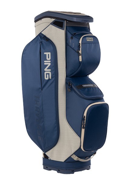 Ping Traverse 244 Cartbag, Dunkelblau / Sand meliert