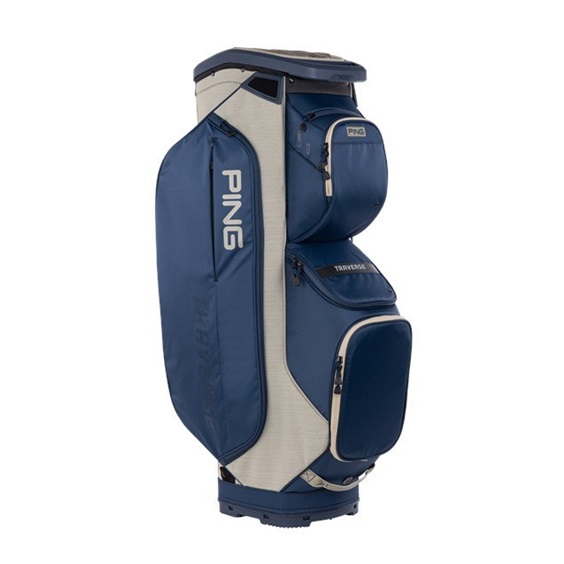 Ping Traverse 244 Cartbag, Dunkelblau / Sand meliert