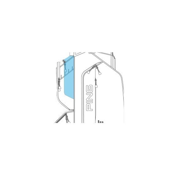 Ping Traverse 244 Cartbag, Dunkelblau / Sand meliert