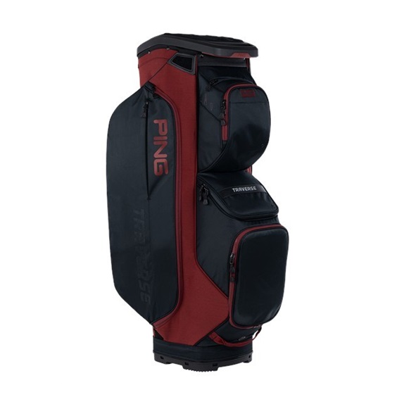 Ping Traverse 244 Cartbag, schwarz/rot