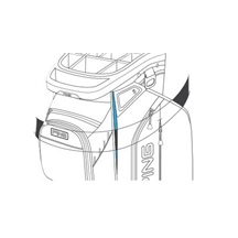 Ping Traverse 244 Cartbag, schwarz/rot