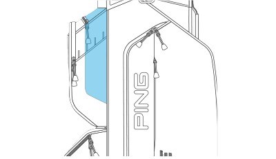 Ping Traverse 244 Cartbag, schwarz/rot