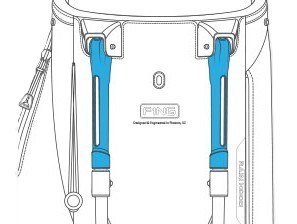Ping Hoofer 231 Standbag, navyblau / sandfarben