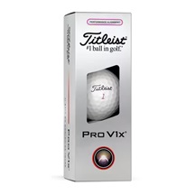 Titleist Pro V1x Performance Alignment Pink Golfbälle