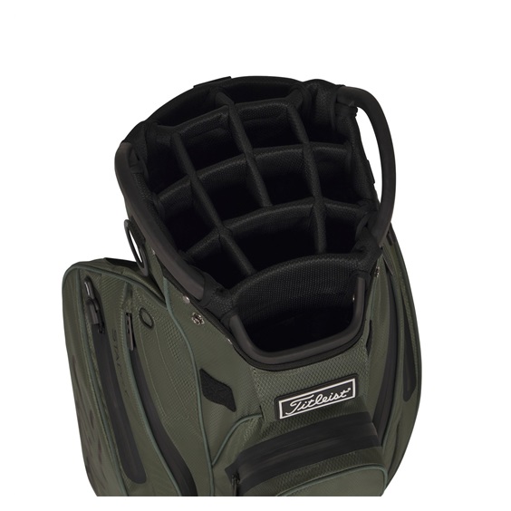 Titleist Cart 14 StaDry Cart Bag, Cypres/Black/Black