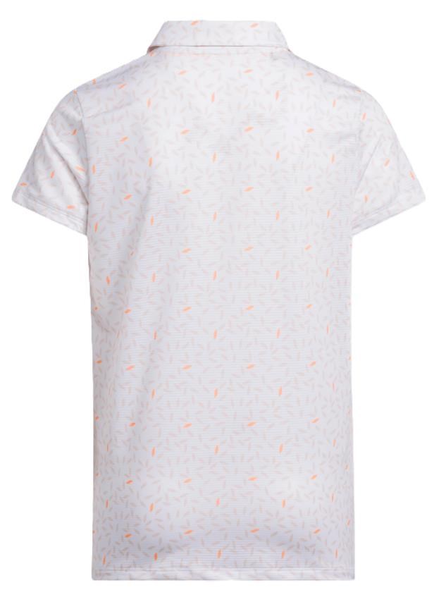 Adidas Print Junior Poloshirt, weiss