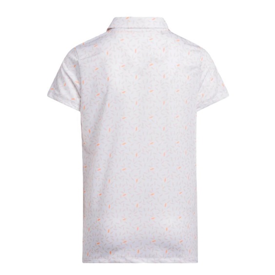 Adidas Print Junior Poloshirt, weiss