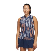 Adidas Ultimate365 Ottoman Printed Damen Poloshirt, dunkelblau