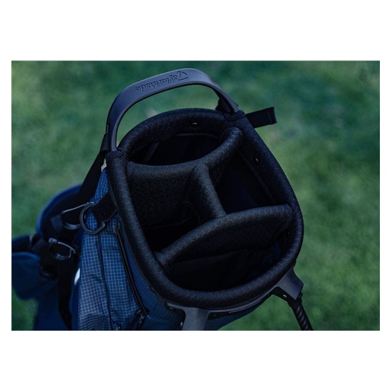 TaylorMade FlexTech Super Lite Standbag, grau/neongrün