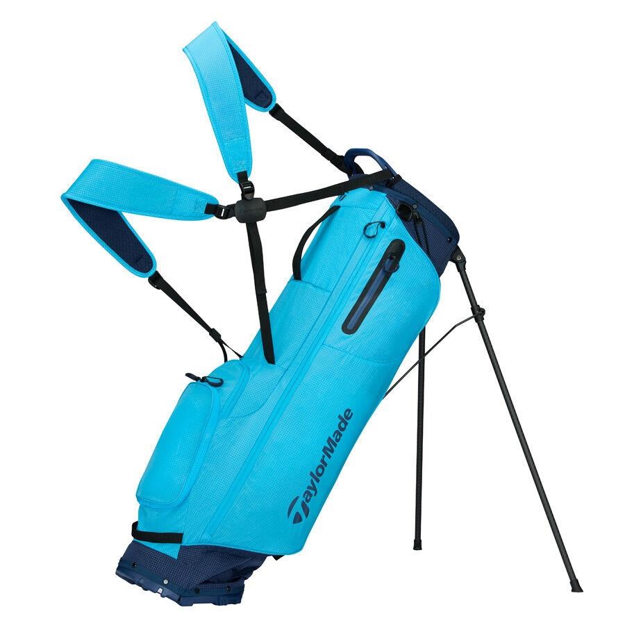TaylorMade FlexTech Super Lite Standbag, cyan/dunkelblau