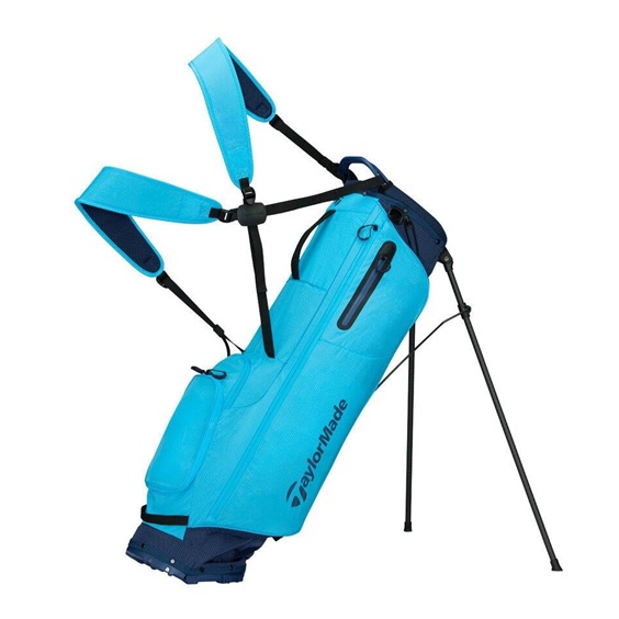 TaylorMade FlexTech Super Lite Standbag, cyan/dunkelblau