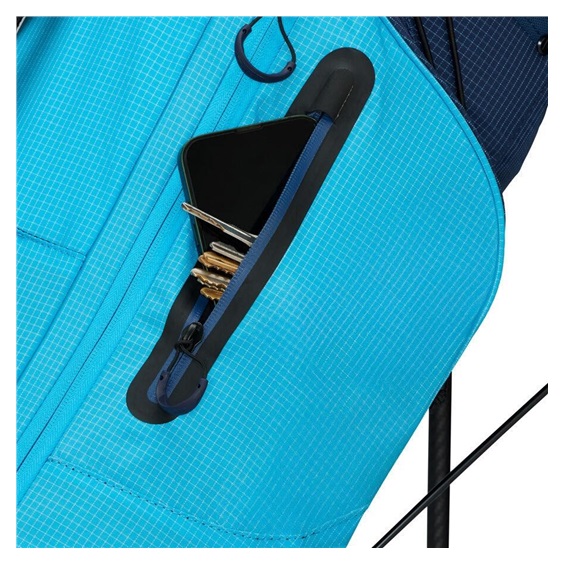 TaylorMade FlexTech Super Lite Standbag, cyan/dunkelblau