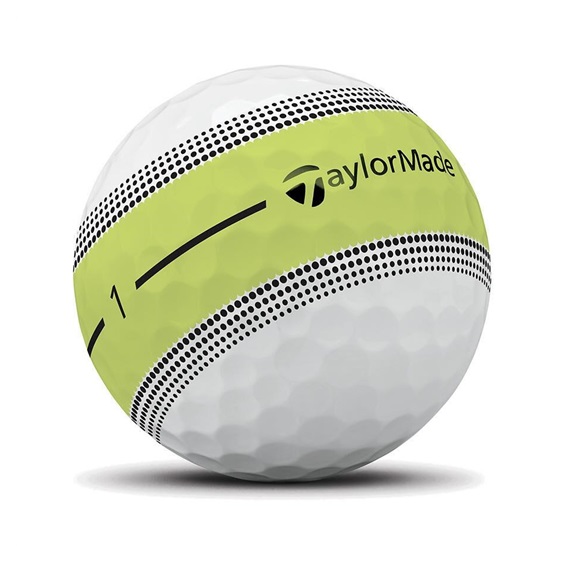 JuCad TaylorMade Tour Response Stripe Golfbälle 2026 (12 Stück), Neon Gelb
