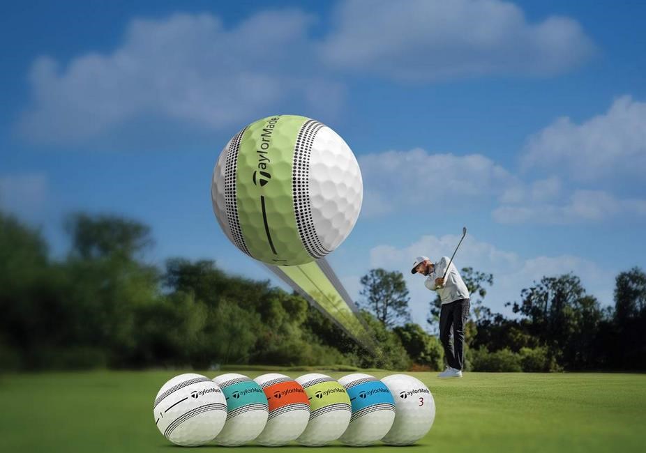 TaylorMade Tour Response Stripe Neon Multi Golfbälle
