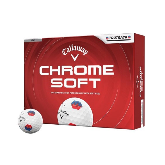 Callaway Chrome Soft TruTrack Blue/Red Golfbälle