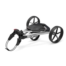 Big Max e-TI Elektrotrolley + Akku und Ladegerät, grau + Batterie, Ladegerät, 27+ Batterien