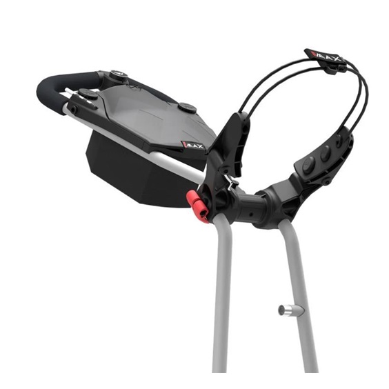 Big Max e-TI Elektrotrolley + Akku und Ladegerät, grau + Batterie, Ladegerät, 27+ Batterien