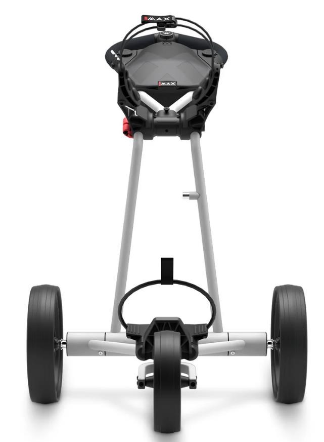Big Max e-TI Elektrotrolley + Akku und Ladegerät, grau + Batterie, Ladegerät, 27+ Batterien