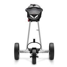 Big Max e-TI Elektrotrolley + Akku und Ladegerät, grau + Batterie, Ladegerät, 27+ Batterien