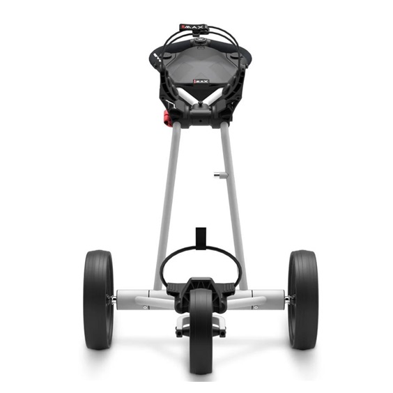 Big Max e-TI Elektrotrolley + Akku und Ladegerät, grau + Batterie, Ladegerät, 27+ Batterien