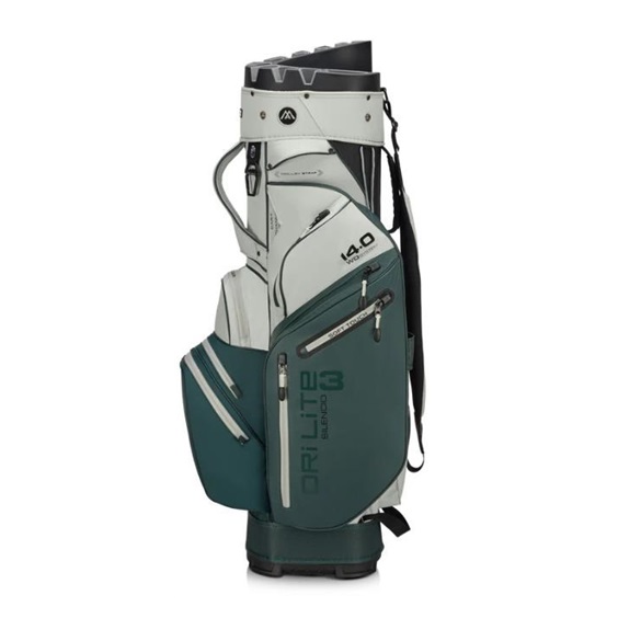 Big Max Dri Lite Silencio 3 Cartbag, forest green/off white