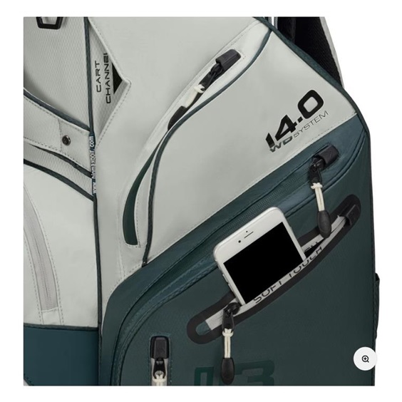 Big Max Dri Lite Silencio 3 Cartbag, forest green/off white