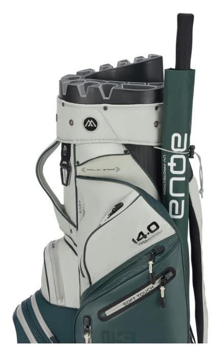 Big Max Dri Lite Silencio 3 Cartbag, forest green/off white